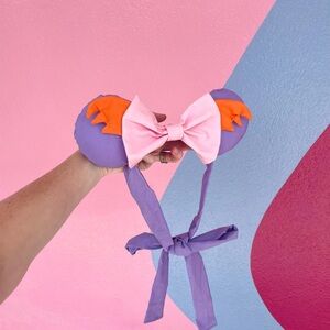 New York Couture *One of a Kind* FIGMENT Inspired Mouse Ears Tie Headband